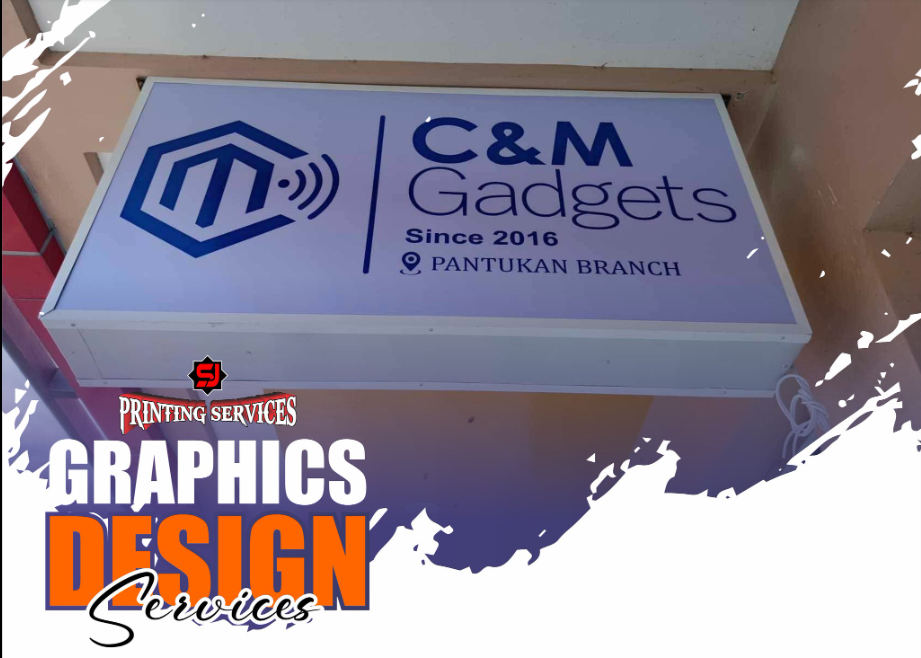 “Tech Store Illuminated Lightbox Sign”